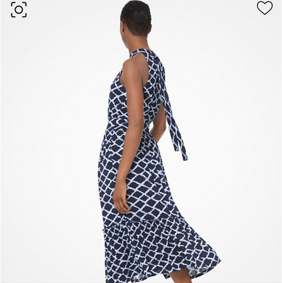 SOLD SOLD SOLD!NWT Michael Michael Kors Ikat Halter Dress Size M - Picture 7 of 16
